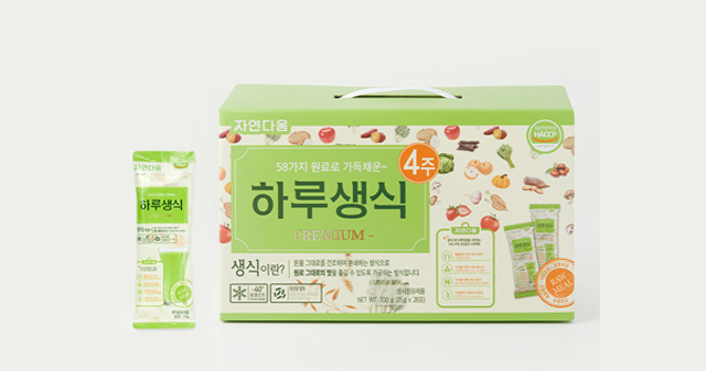 [자연다움] 김수경의 하루생식 4주분 1세트 (25g*28포)